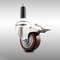 Service Caster 3 Inch 316SS Maroon Poly Swivel 3/4 Inch Expanding Stem Caster Lock Brake SCC SCC-SS316TTLEX20S314-PPUB-MRN-34 - alternate 1